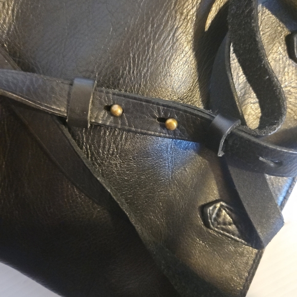 Madewell The Zip-Top Transport Black Leather Satchel  Convertible Crossb… - Picture 10 of 12